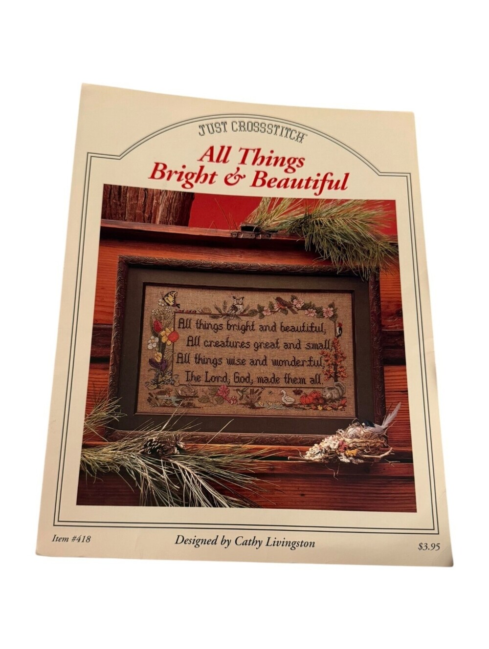 Just CrossStitch All Things Bright & Beautiful Cross Stitch Pattern Book